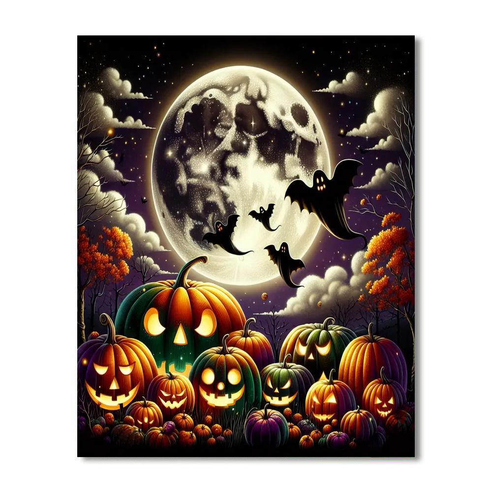 Halloween Spooky Delight Painting By Numbers Kit