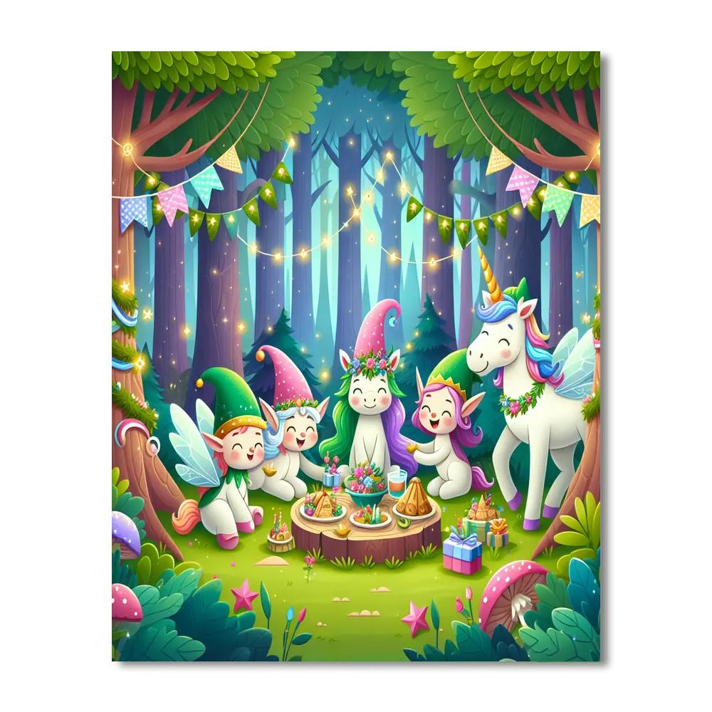 Forest Fairytale Feast Numbered Painting Kits
