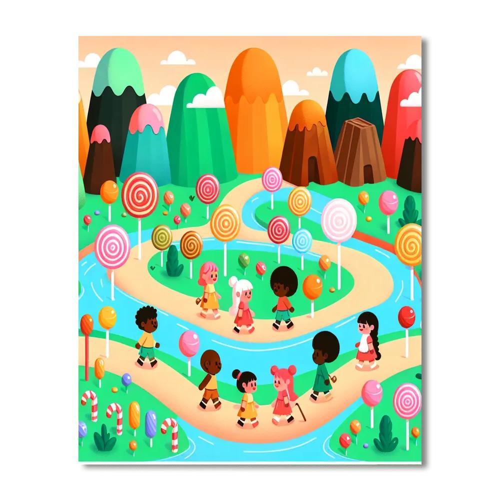 Magical Candy Adventure Paint By Number