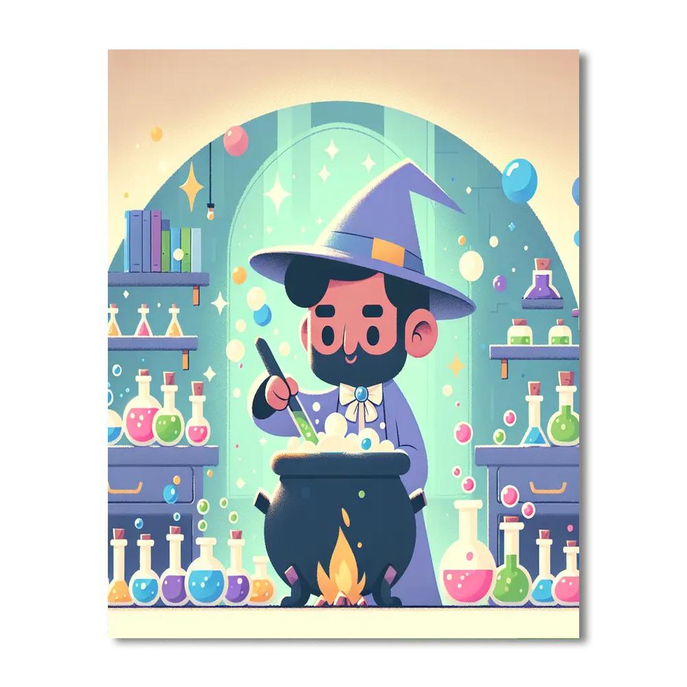 Magic Potion Mix-up Number Painting