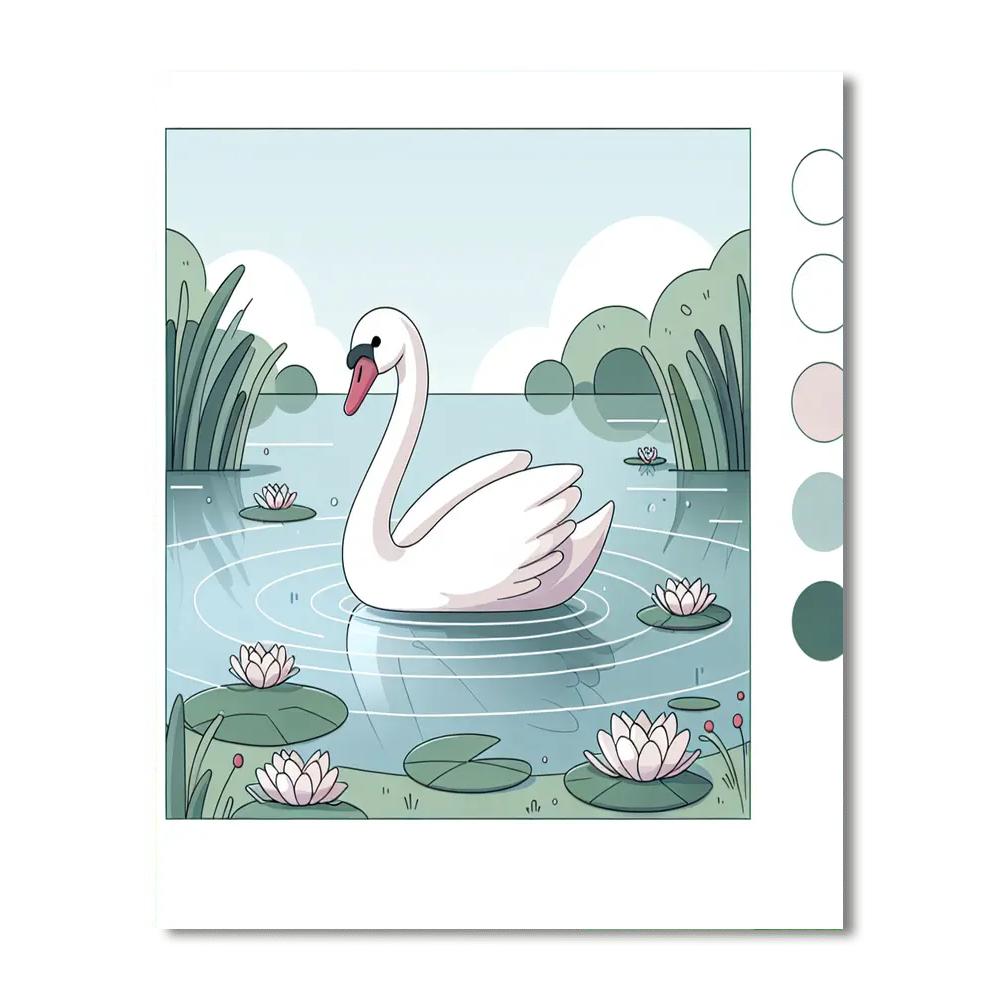 Swan's Pond Serenity Numbered Painting Kits