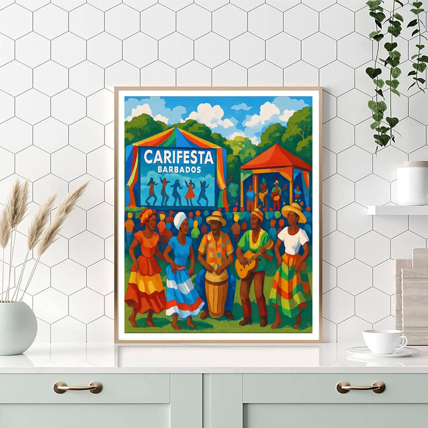 Caribbean Festival Of Arts - Barbados Paint By Numbers Kits
