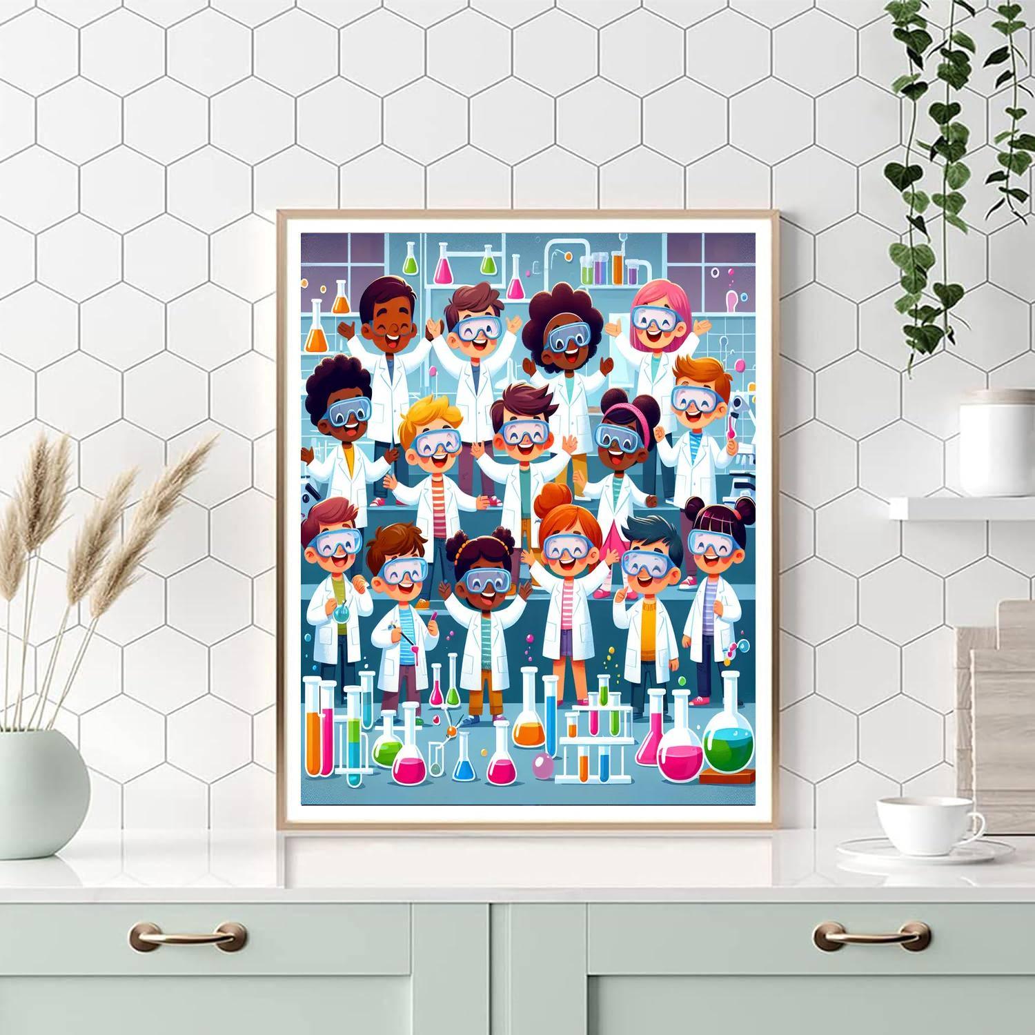 Fun Science Lab Paint By Number