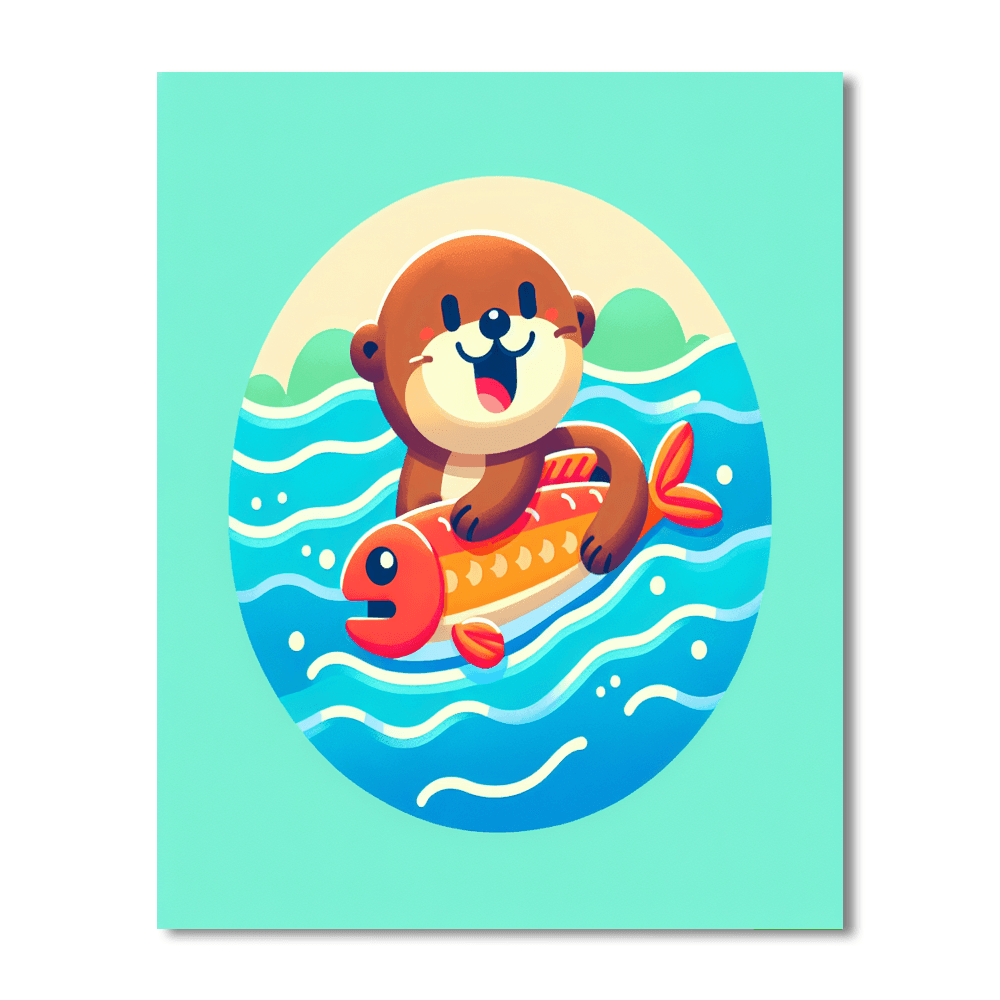 Inquisitive Otter Adventures DIY Paint By Numbers