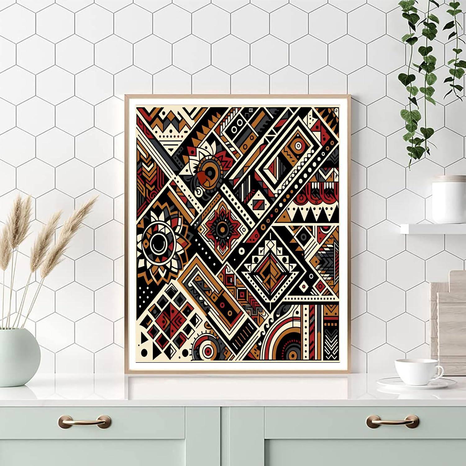 Artistic Tribal Patterns Number Painting