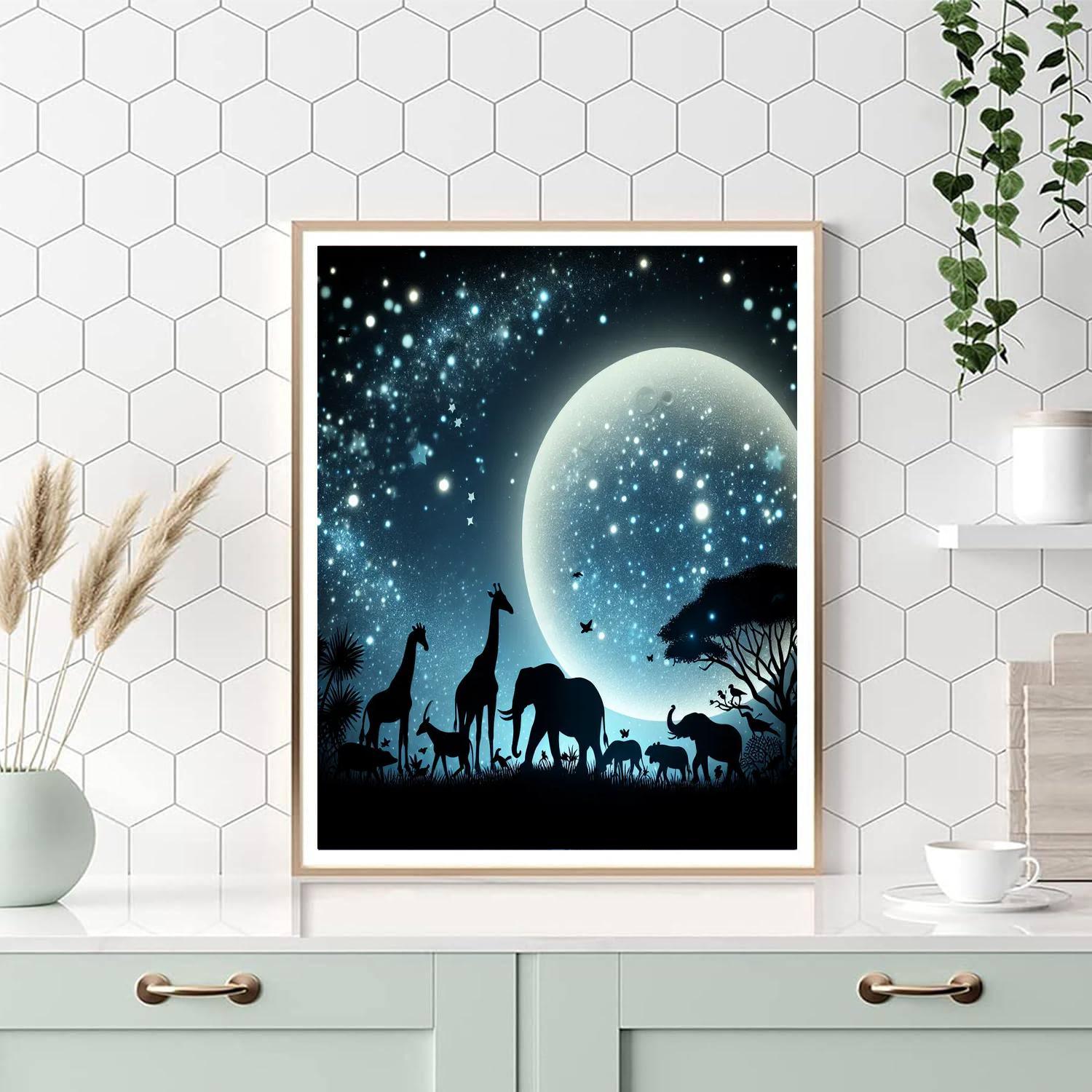 Magical Night Safari Paint By Number