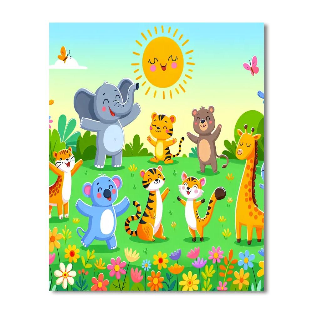Sunshine Meadow Festival Numbered Painting Kits