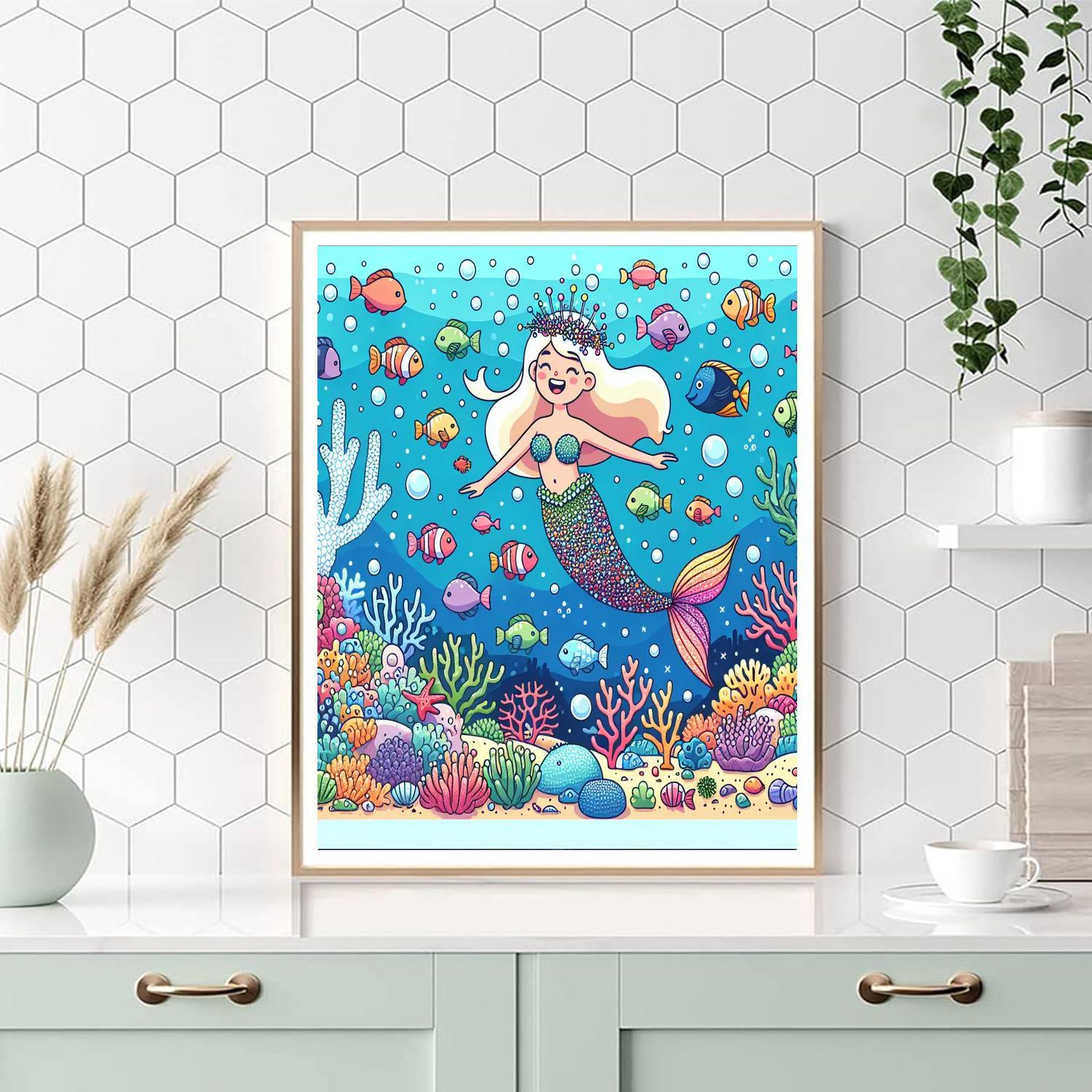 Sparkly Mermaid Painting By Numbers Kit