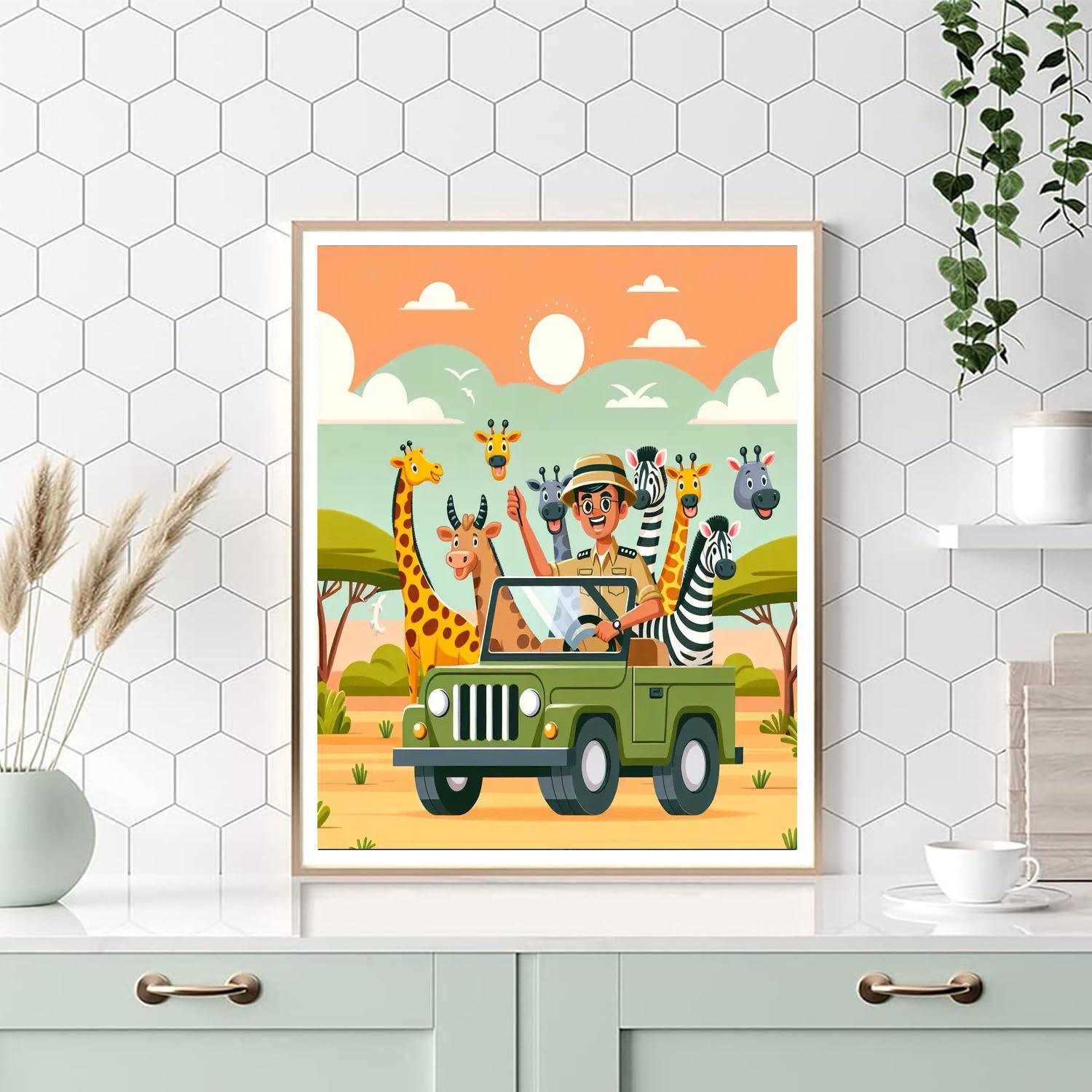 Safari Adventure Discovery Paint By Numbers Kits
