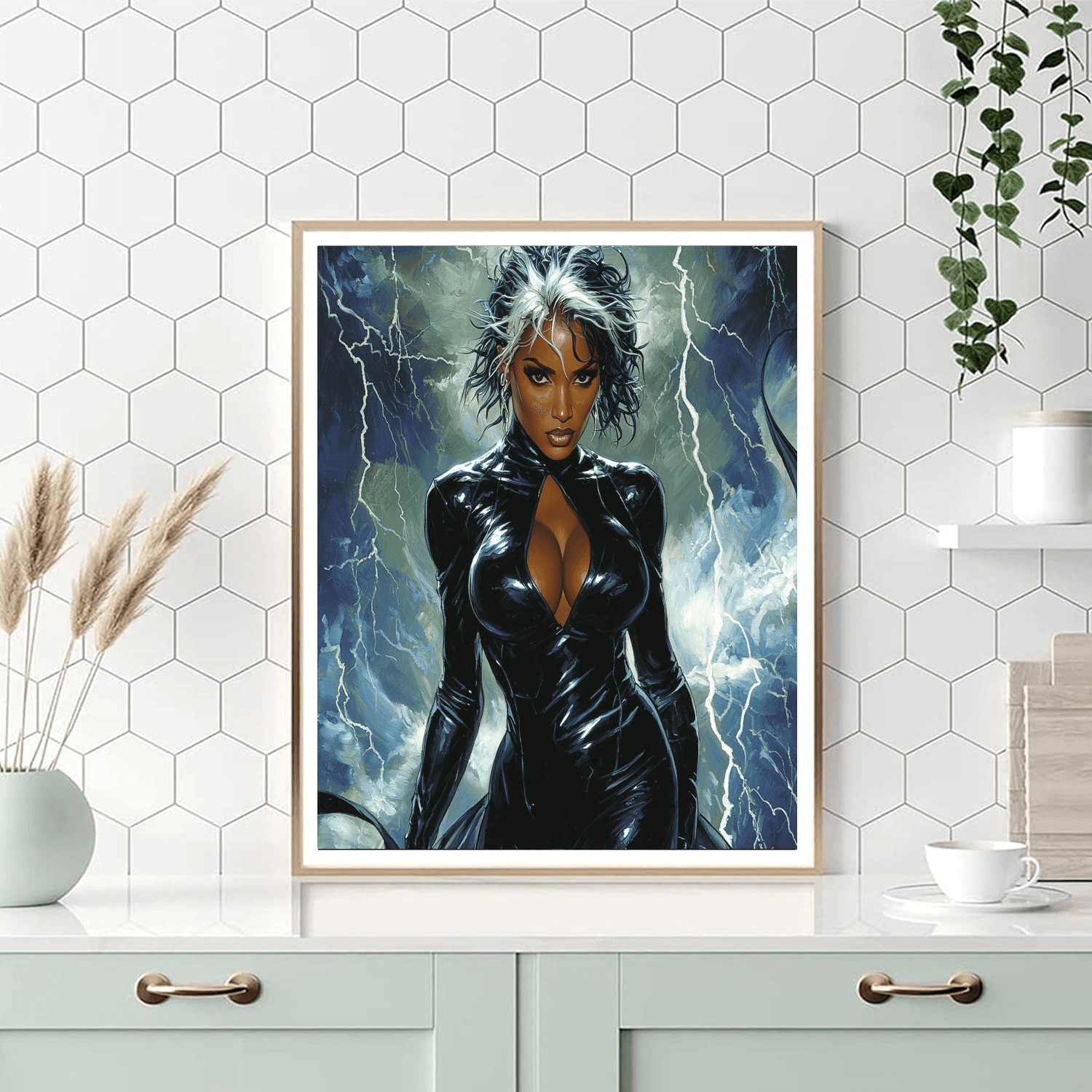 Halle Berry: The Fierce Elegance Of Storm Paint By Numbers Art