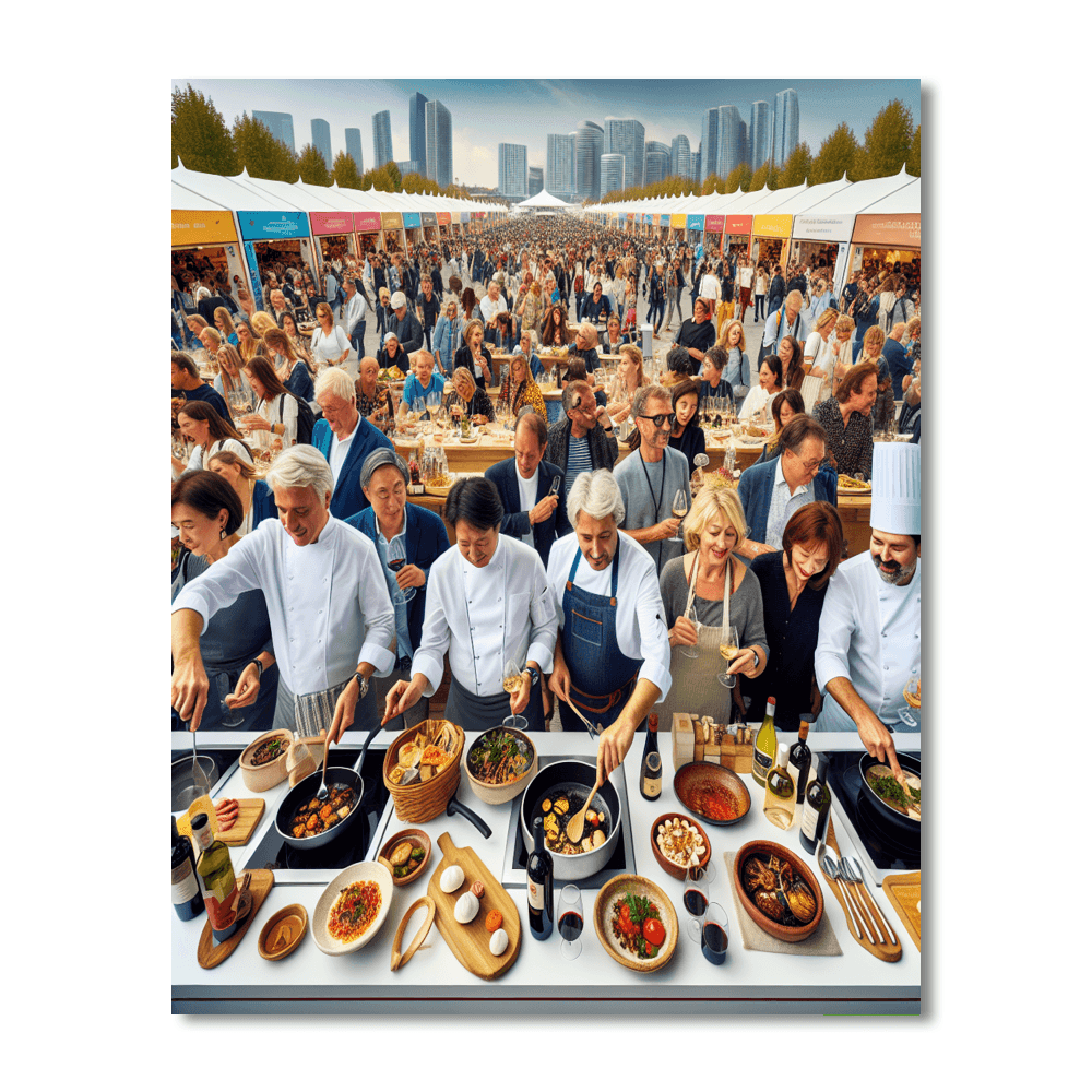 The Melbourne Food And Wine Festival - Australia Paint By Numbers Kits
