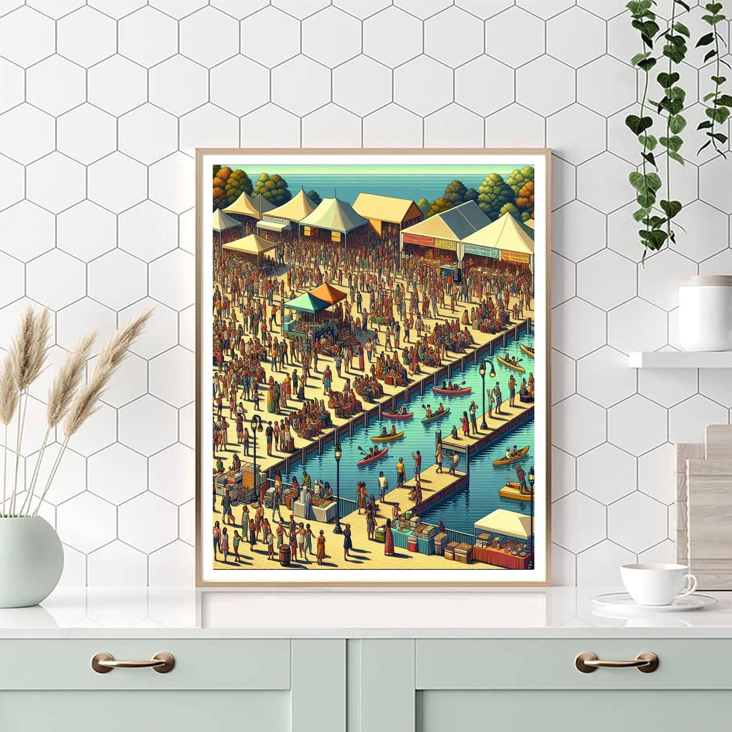 Kingston Waterfront Festival Paint By Numbers Art