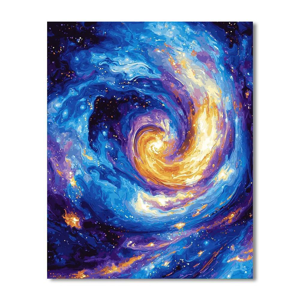 Michelangelo Inspired Whirling Cosmos  Painting By Numbers Kit