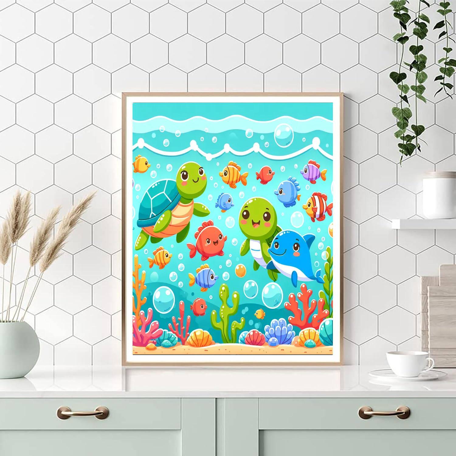 Lively Ocean Party Painting By Numbers Kit