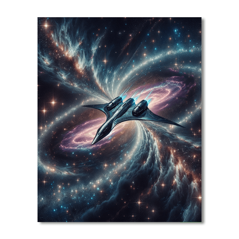 Galactic Voyager Painting Number Kit