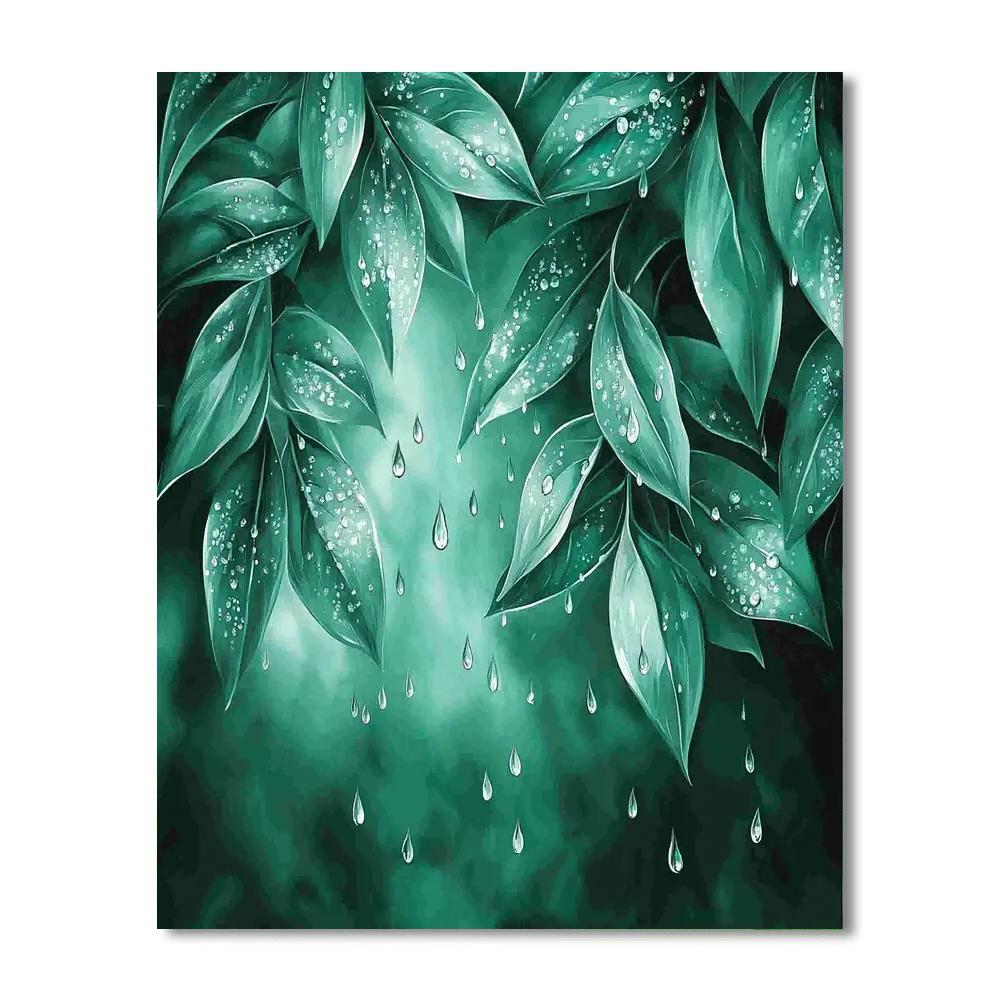 Leonardo Da Vinci Inspired Gentle Raindrops  DIY Paint By Numbers