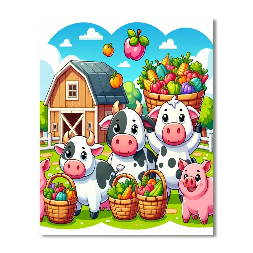 Farm Harvest Festival Paint By Numbers