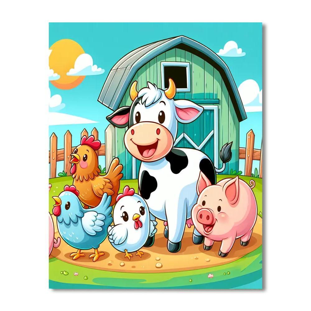 Farmyard Friends Fiesta Paint By Numbers Kits
