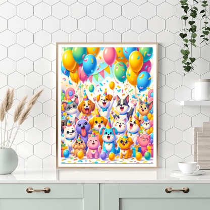 Delightful Pet Parade Paint By Number