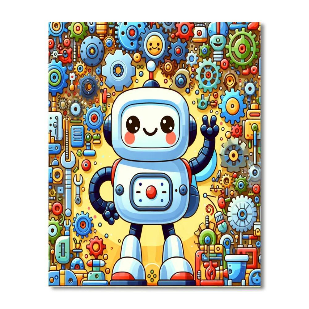 Creative Robot World Painting Number Kit