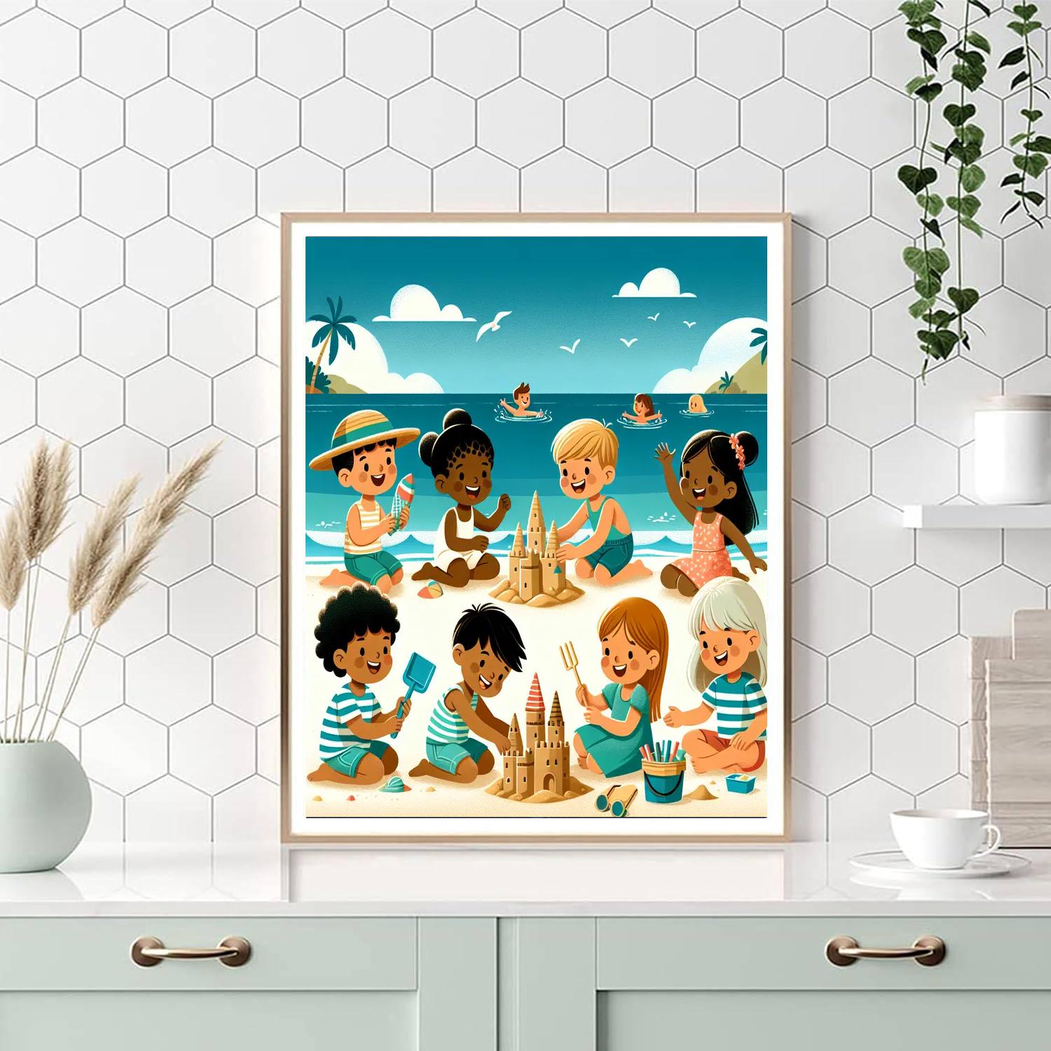 Beach Bonanza Number Painting