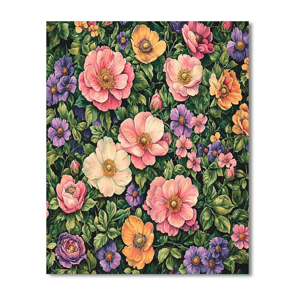 Lawrence Alma-Tadema Inspired Lush Floral Symphony  Paint By Numbers Kits