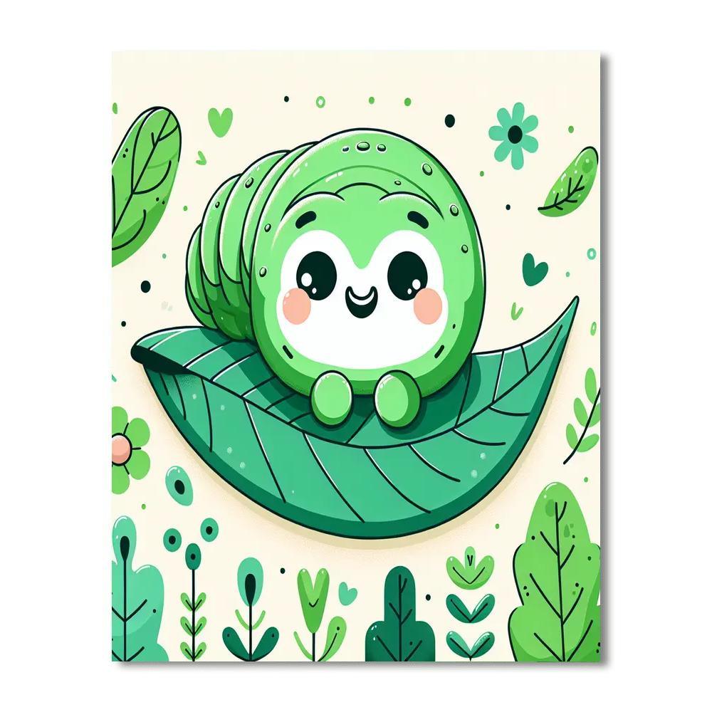 Lively Little Caterpillar Numbered Painting Kits