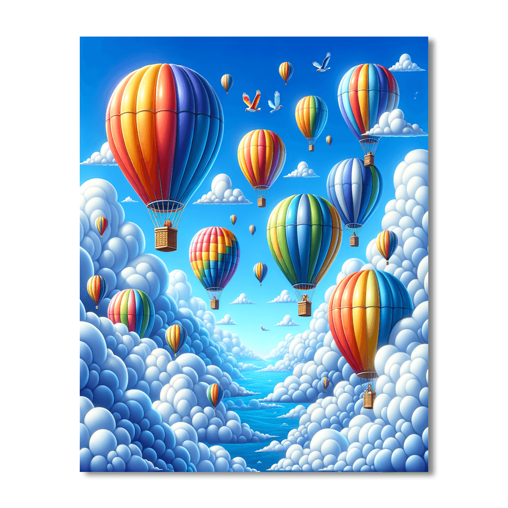 Magical Balloon Journey DIY Paint By Numbers