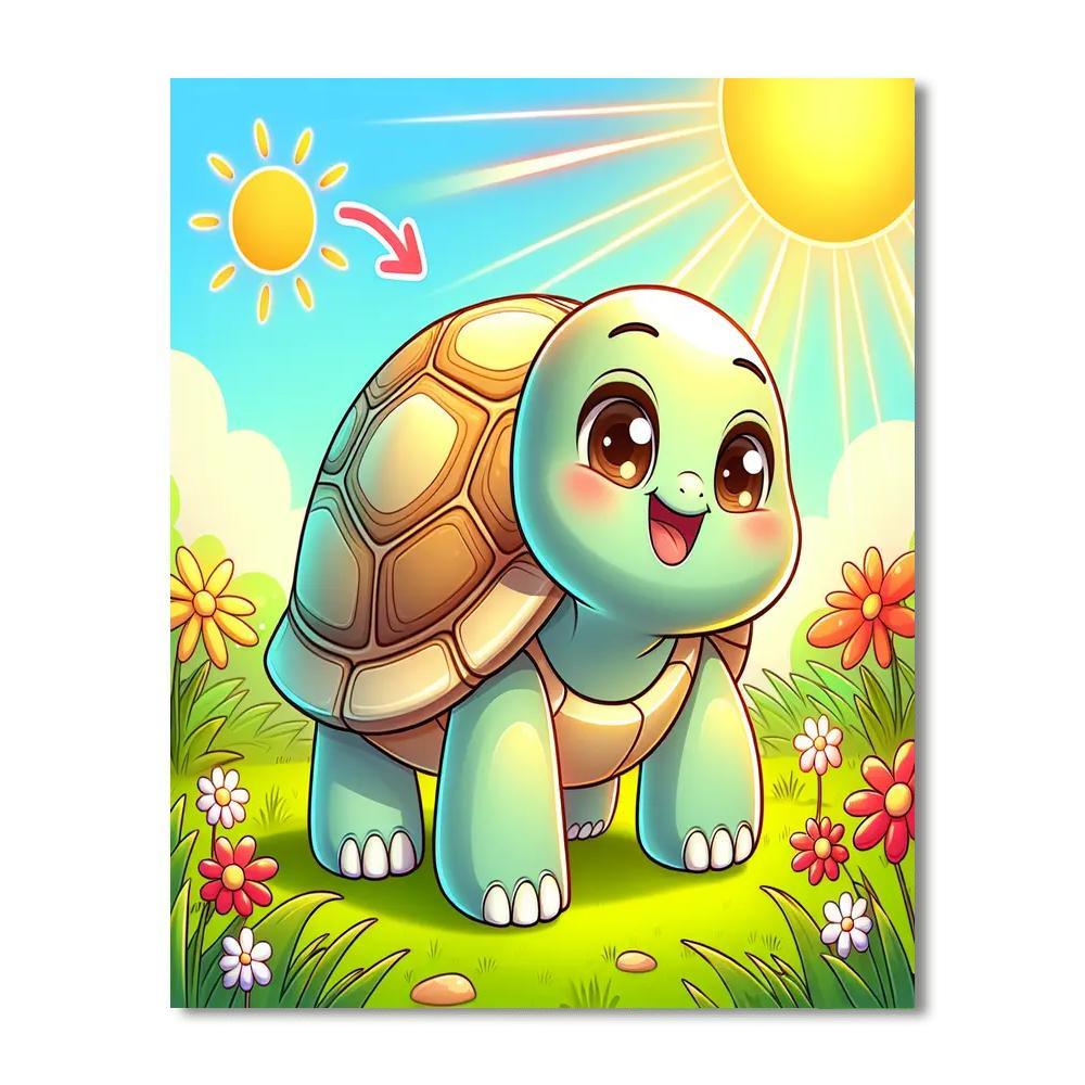 Bubbly Tortoise Paint By Numbers Kits