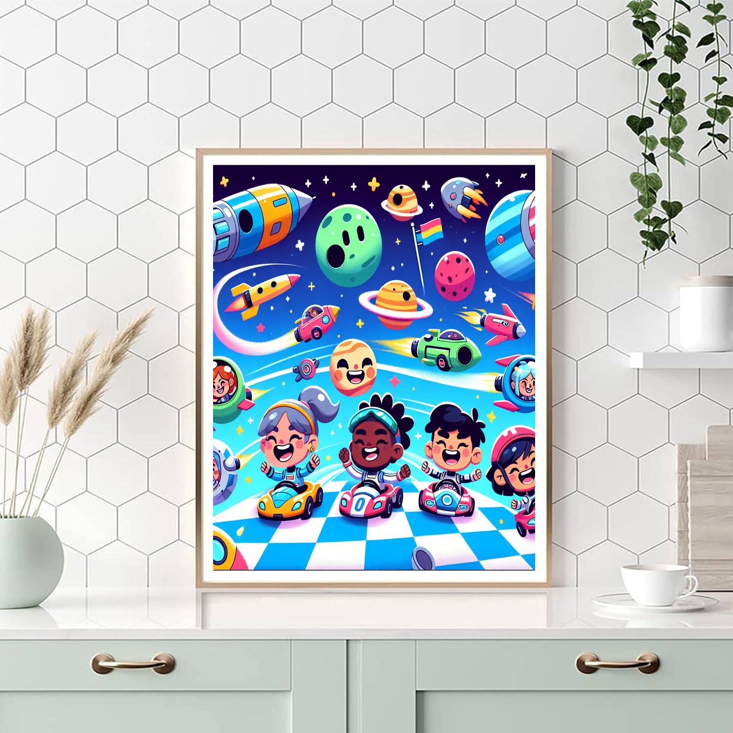 Galaxy Racing Challenge DIY Paint By Numbers