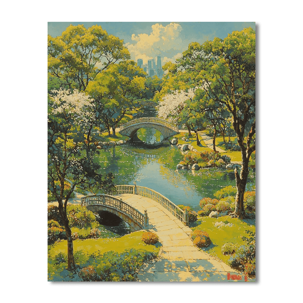 Shinjuku Gyoen National Garden - Japan DIY Paint By Numbers