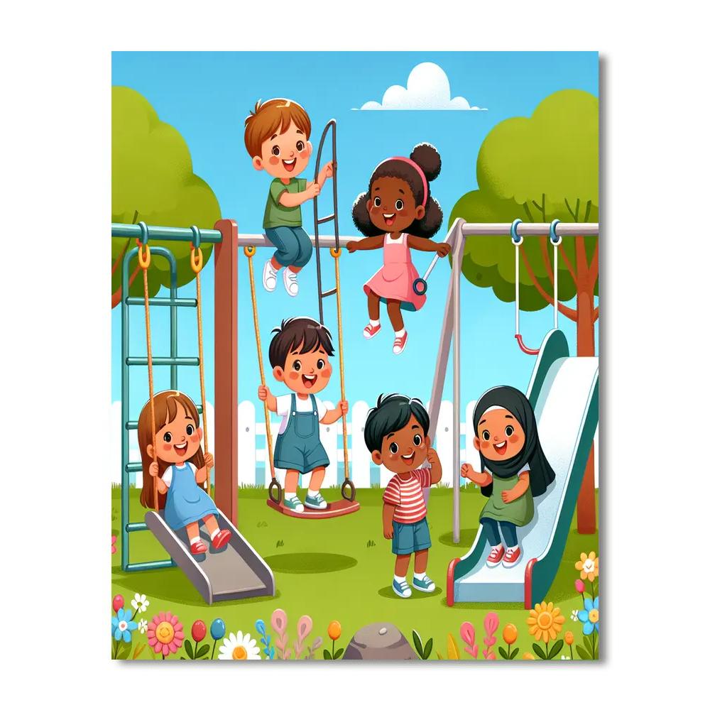 Sunshine Playground Painting Number Kit