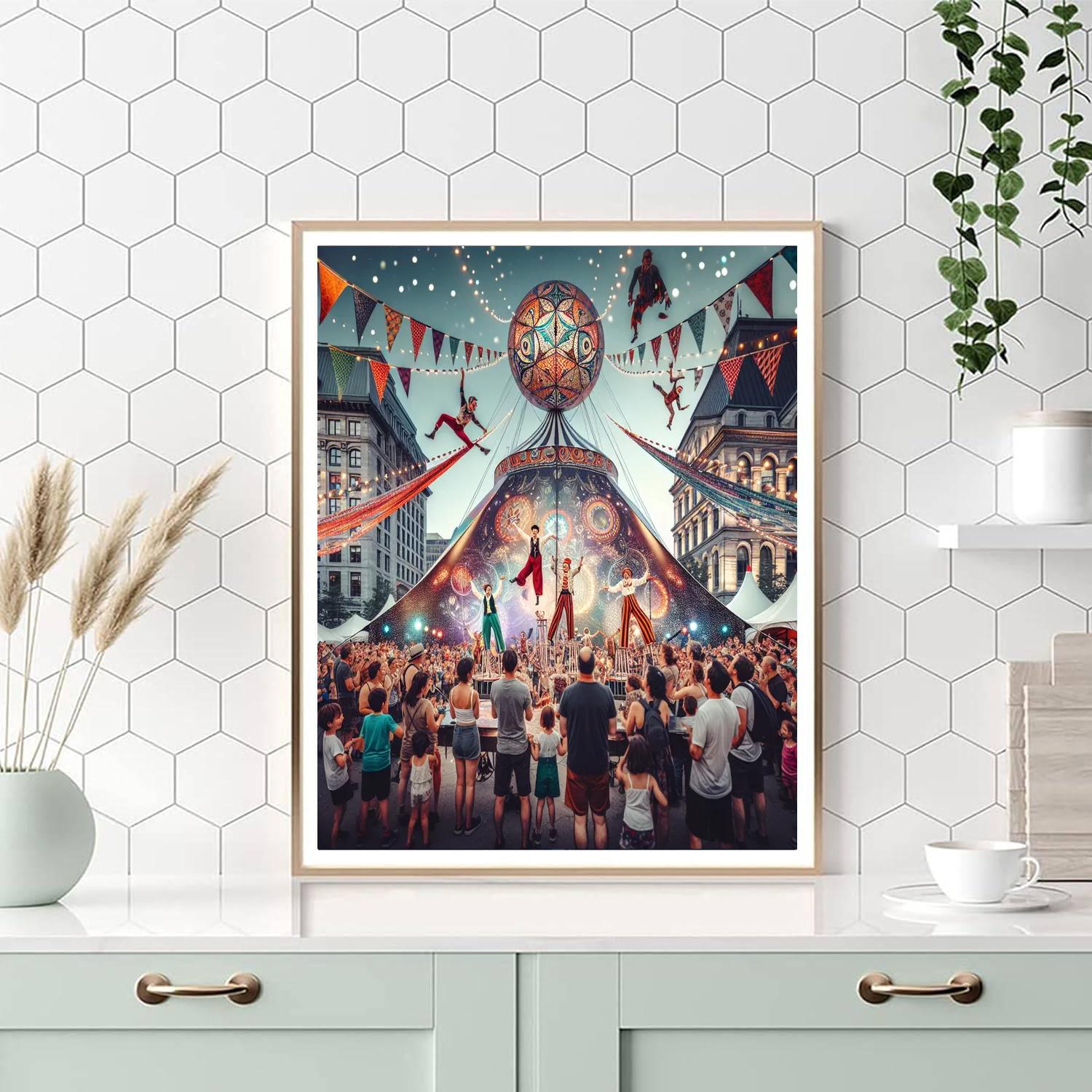 Montreal Cirque Festival - Montreal, Canada Number Painting