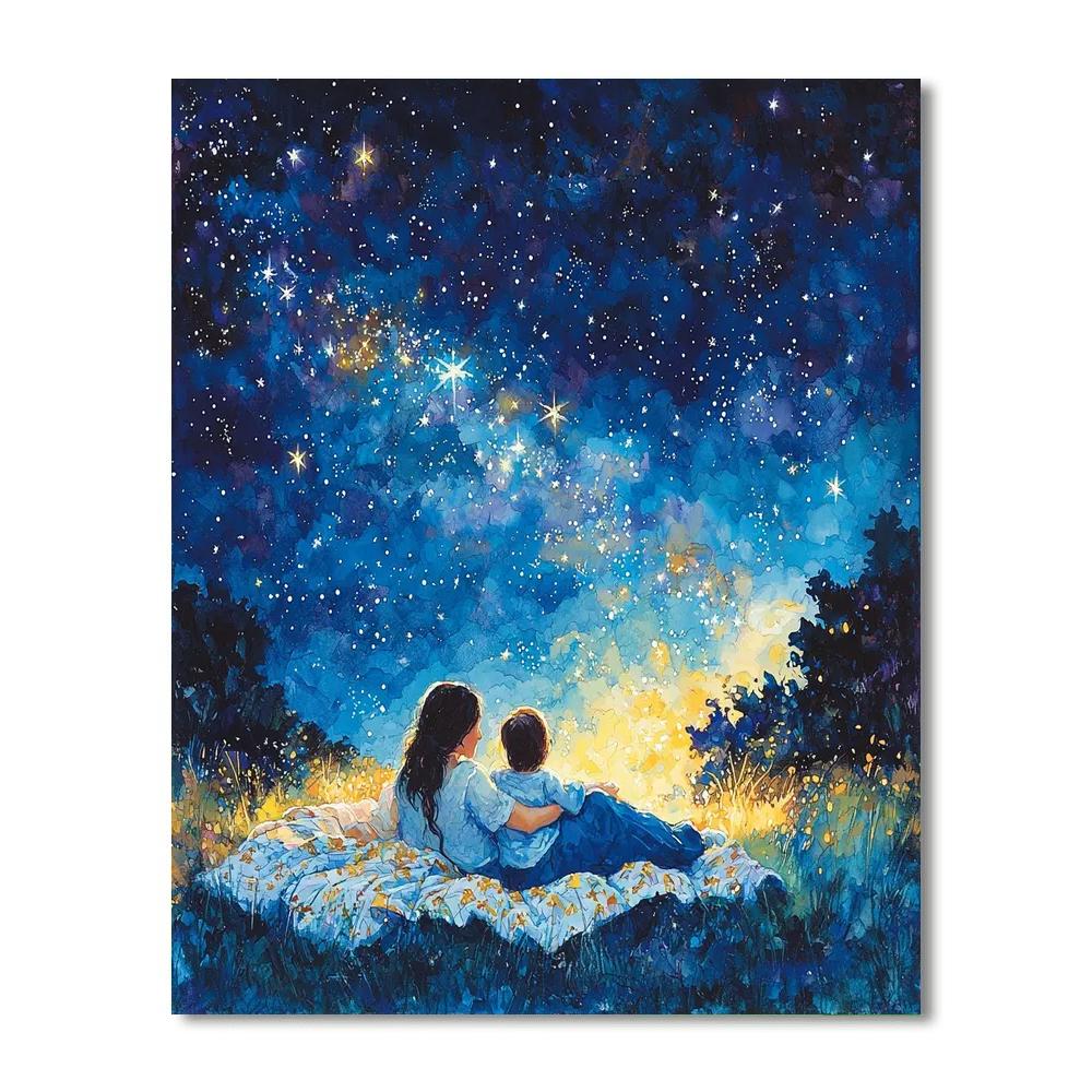 Joyful Moments Under The Stars Number Painting