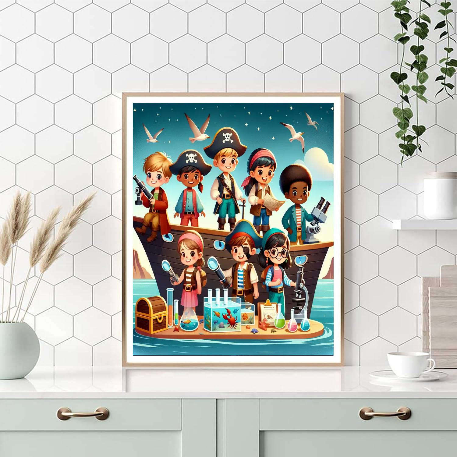 Pirate Science Expedition Paint By Number