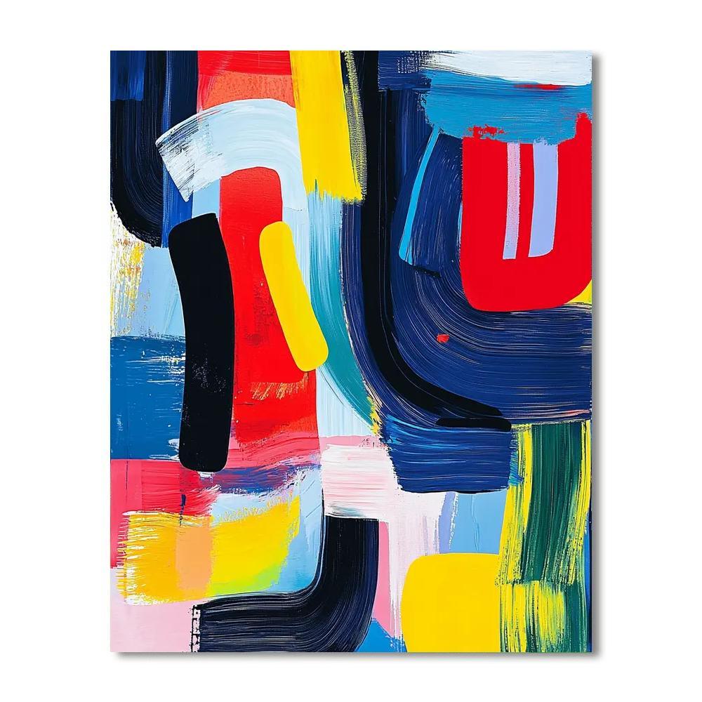 Jean-Michel Basquiat Inspired Rhythm Of Dreams  Numbered Painting Kits