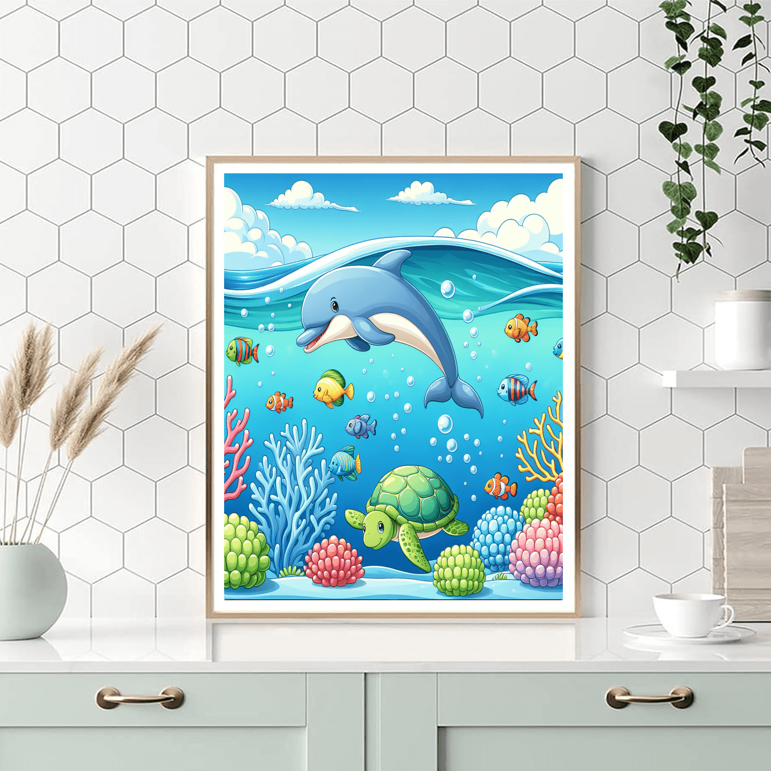 Underwater Exploration Number Painting