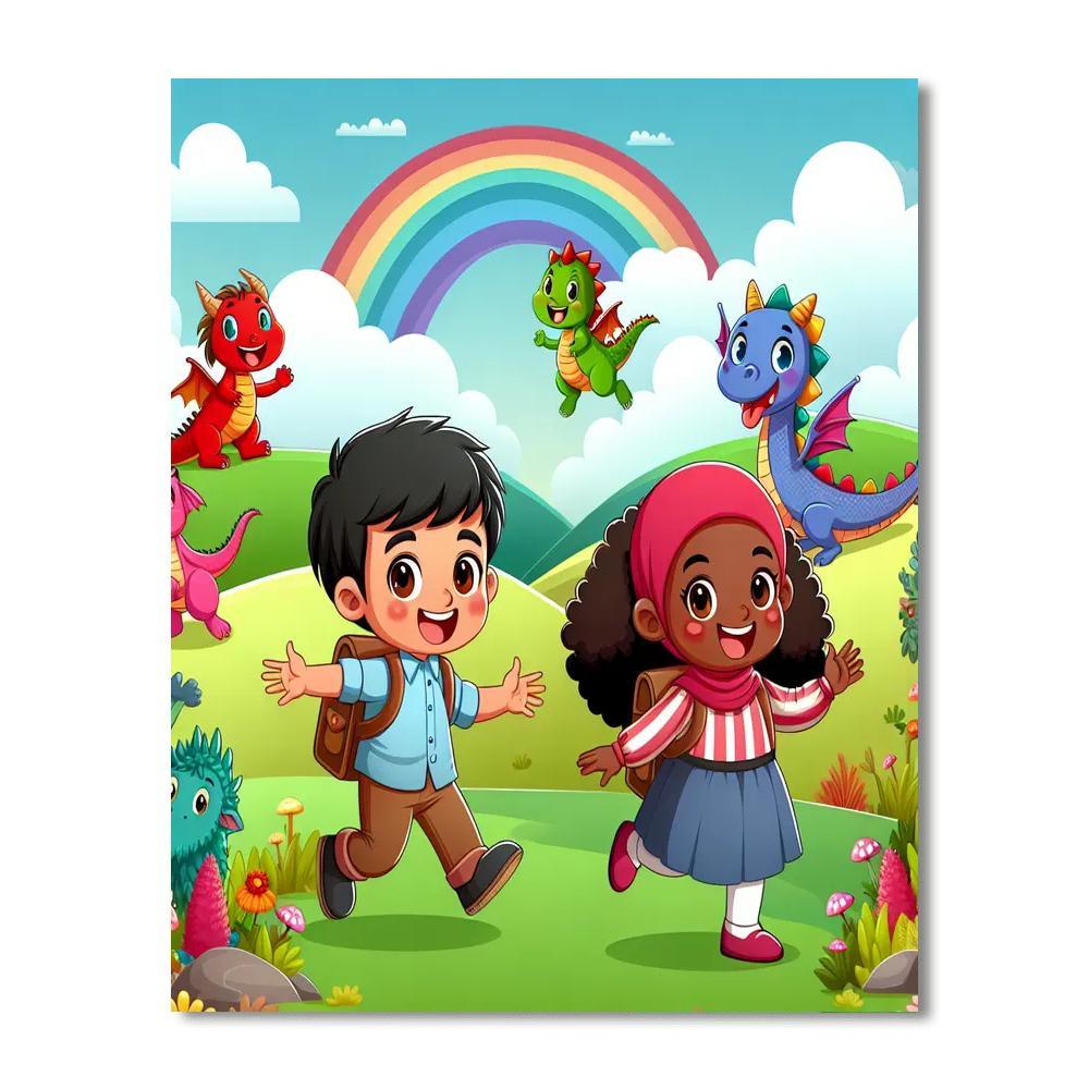 Adventure Pals Paint By Numbers Art
