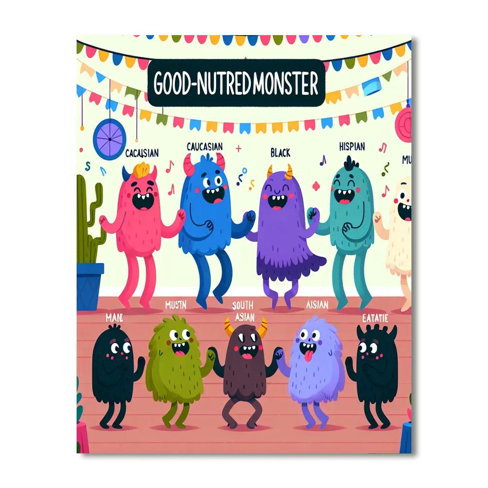 Monster Bash Number Painting