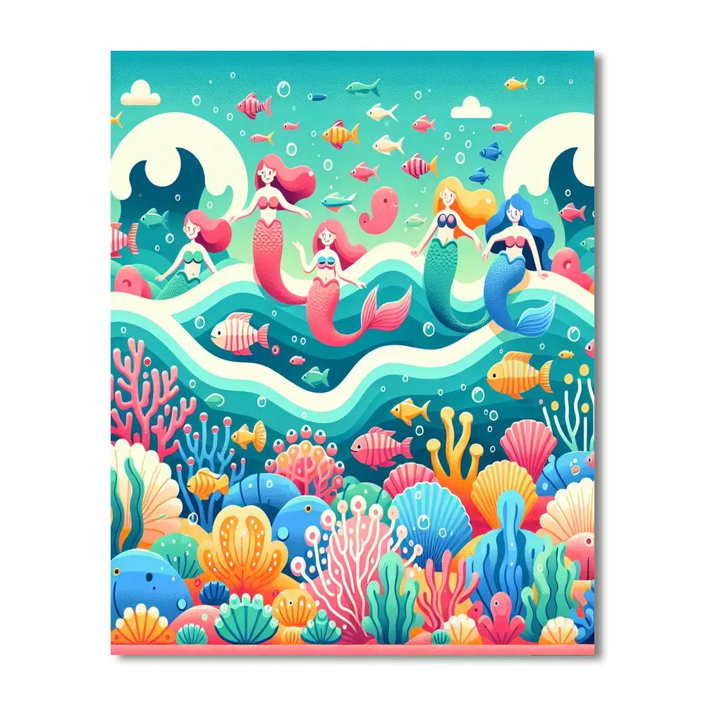 Mystic Underwater Adventure Painting By Numbers Kit