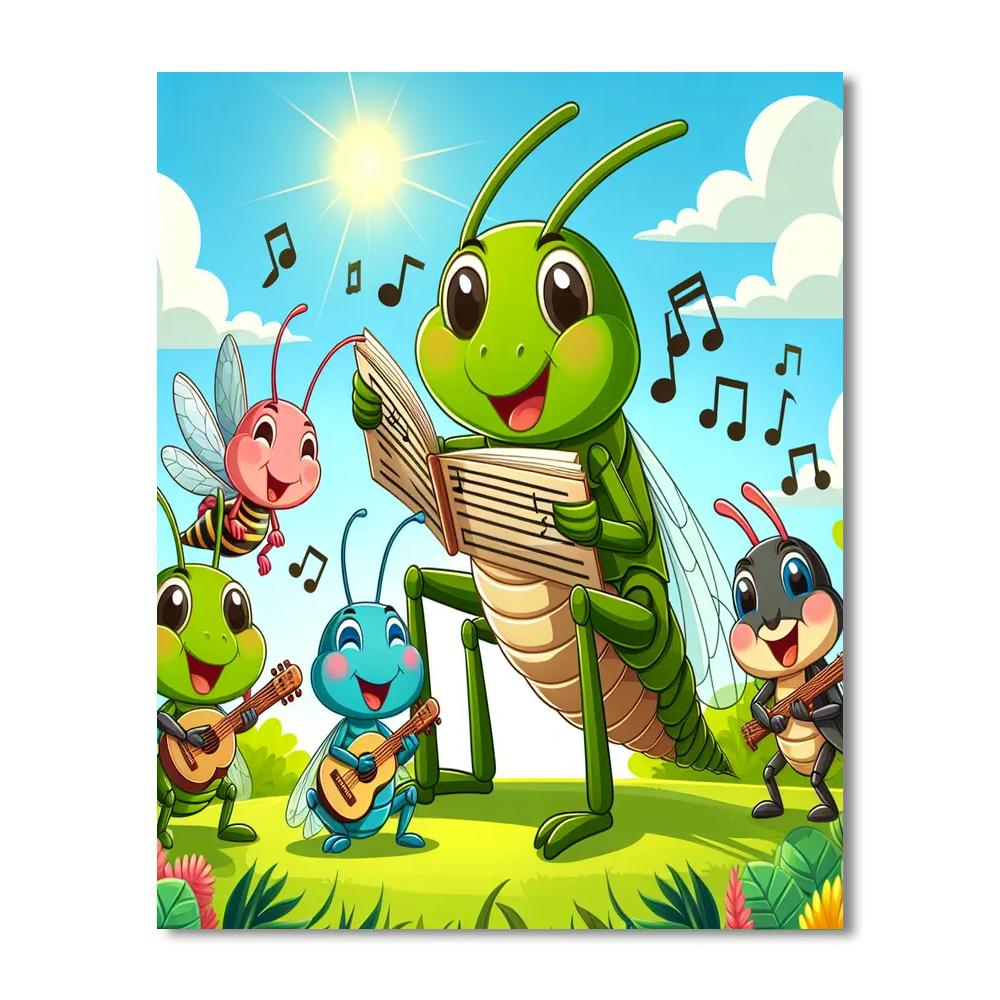 Merry Meadow Minstrels Number Painting