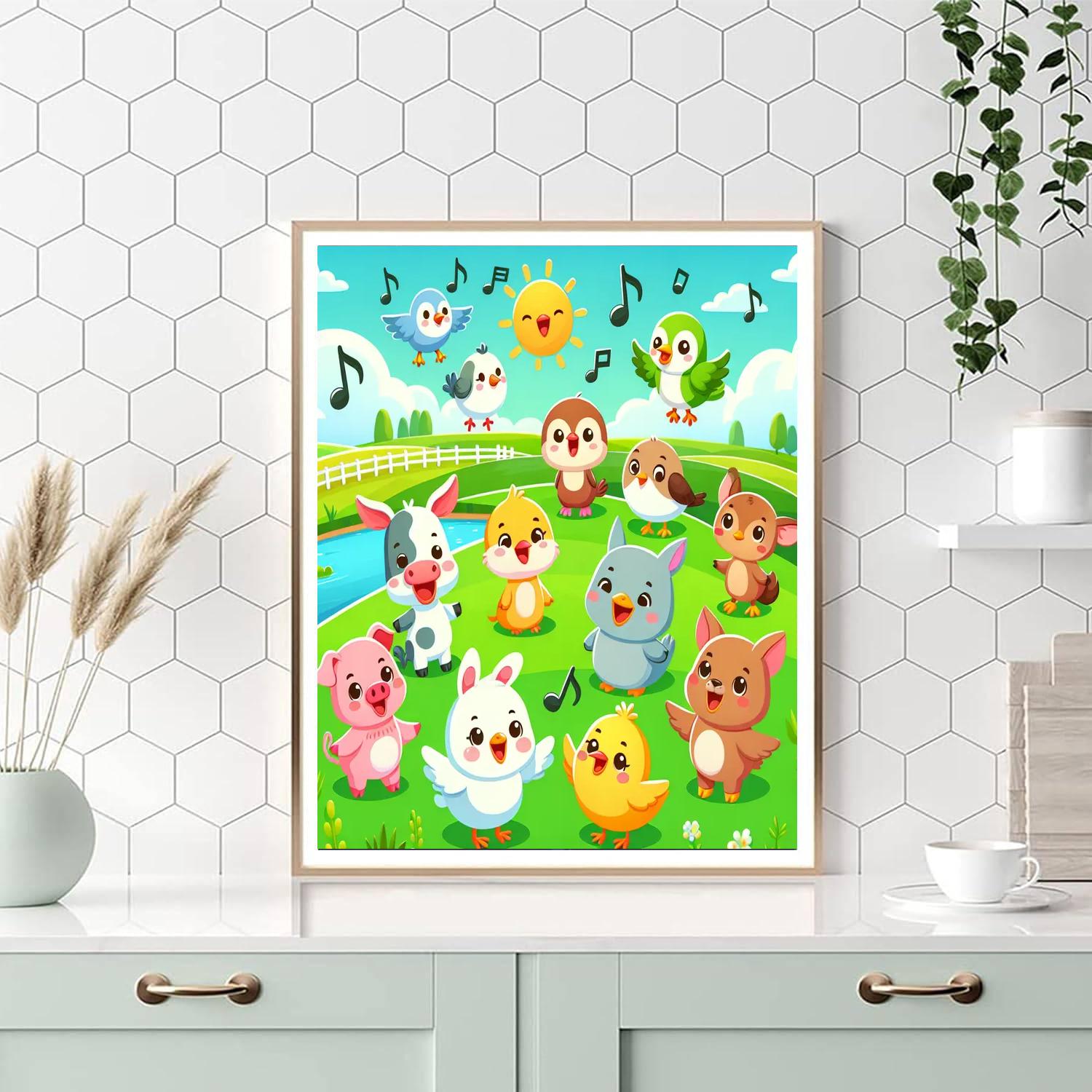 Chirpy Countryside Concert Paint By Numbers Art