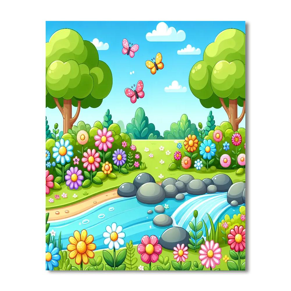 Garden Sanctuary Painting Number Kit