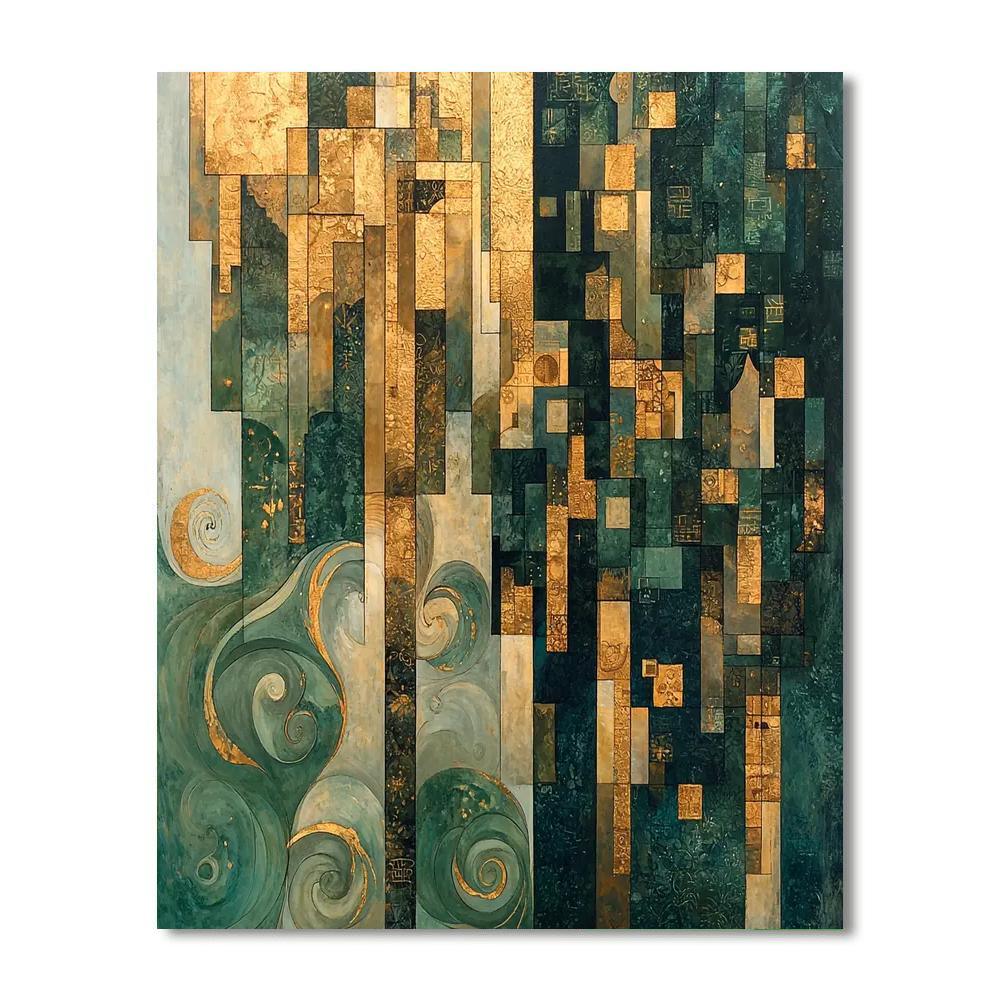 Gustav Klimt Inspired Golden Whisper  DIY Paint By Numbers