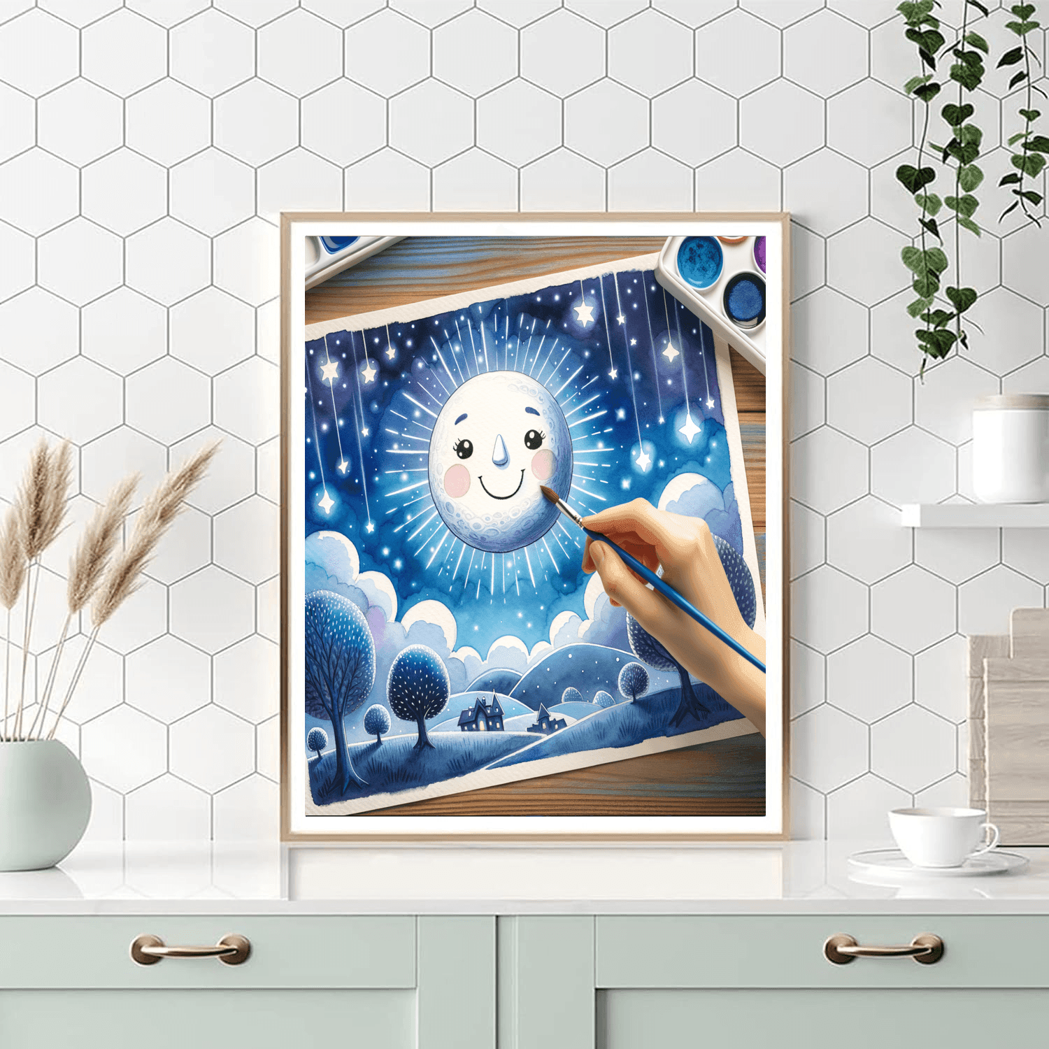 Charming Moon - DIY Painting By Numbers Kit