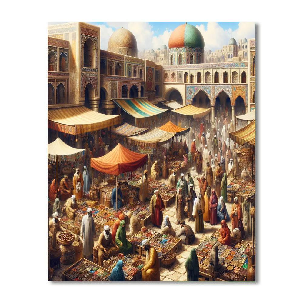 Ancient Marketplace Magic Paint By Numbers Kits