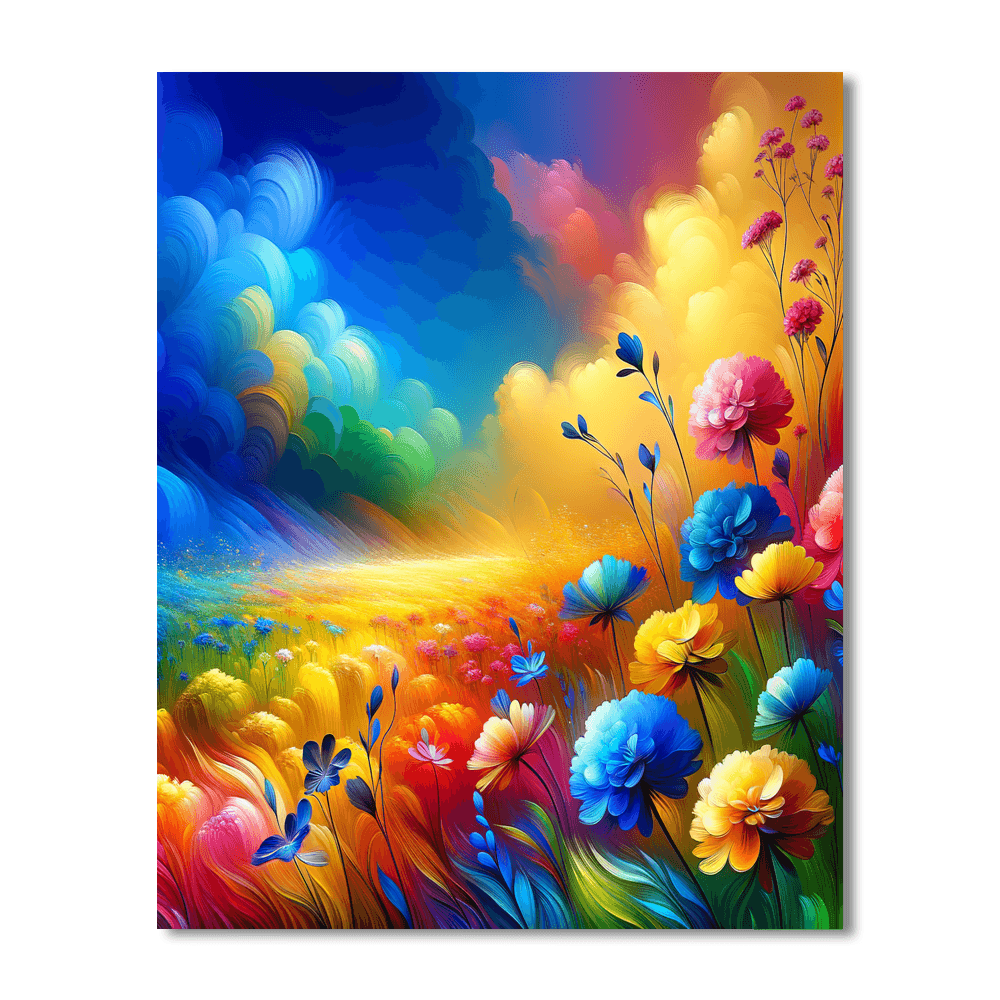 Summer Meadow Dance DIY Paint By Numbers