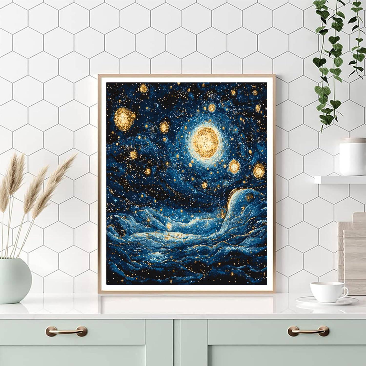 Gustav Klimt Inspired Astral Elegance  Paint By Number