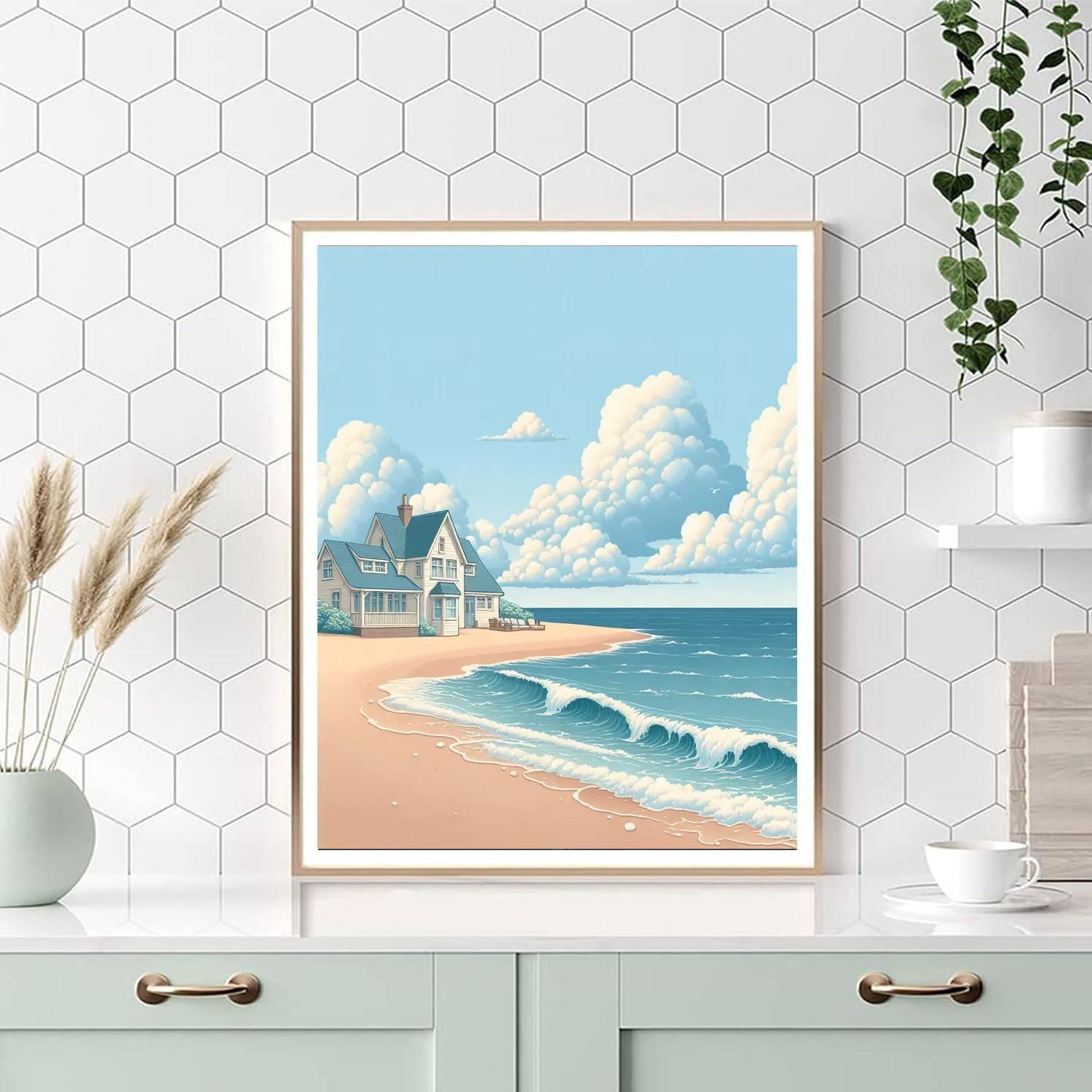 Seaside Cottage Retreat DIY Paint By Numbers