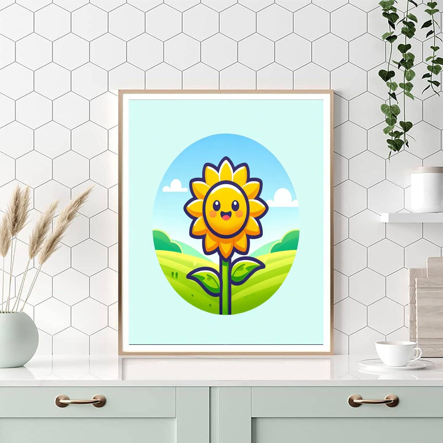 Jovial Sunflower Painting By Numbers Kit
